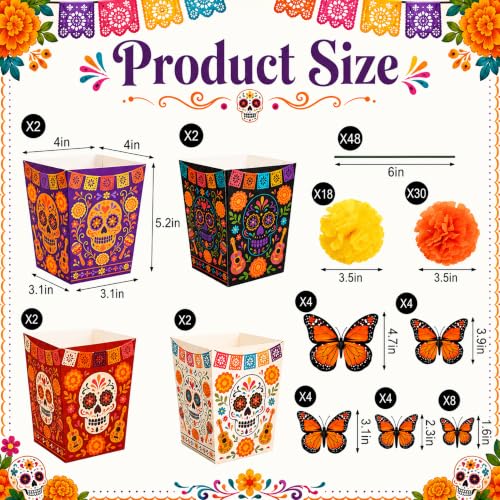 Day of the Dead Fiesta Centerpiece Set - Sugar Skull & Marigold Decor