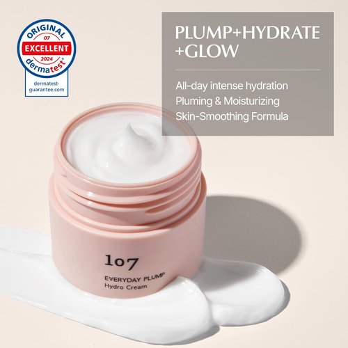 107 EVERYDAY PLUMP Hydro Cream - Lightweight Face Moisturizer with Probiotics & Squalane | 1.7 fl oz
