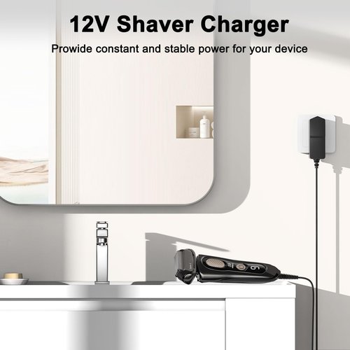 Meliya 12V Charger Cord Compatible with Braun Shaver Series 7 3 9 5 1, 3040s 310s 340s 740s 7020s 9330s 760cc 790cc 5190cc 7085cc 7865cc 9090cc 9095cc 9290cc 9385cc 9577cc Razor Trimmer
