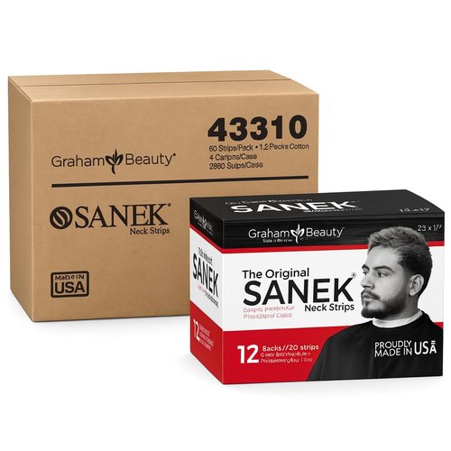 Sanek Neck Strips Master Case of 4 Cartons - 2880 Strips , 4 Count (Pack of 1)