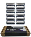 DORCO Pace Classic - Seven Blade Razor System with Pivoting Head and Premium Handle- 12 Pack Refill (No Handle)