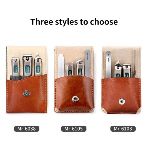 MR.GREEN 3 pcs Nail Clippers Set Stainless Steel Nail Clippers & Slant EDG Toenail Clipper Cutter for Men and Women