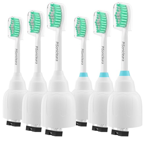 Pisonicleara Replacement Toothbrush Heads(6 Pack) Compatible with Philips Sonicare E-Series Essence CleanCare Elite Advance hx7022/66 Xtreme Brush Refill hx7001