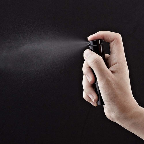LISAPACK 8ML Atomizer Perfume Spray Bottle - Portable Travel Cologne Dispenser (3 Pack) | Black