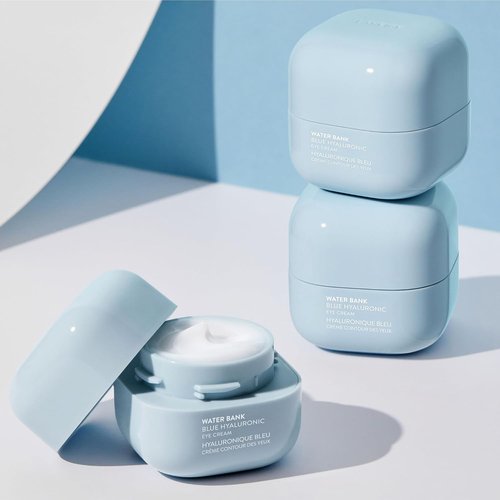 LANEIGE Water Bank Blue Hyaluronic Eye Cream - Hydrating Treatment with Niacinamide & Caffeine for Brightening & Puffiness Reduction