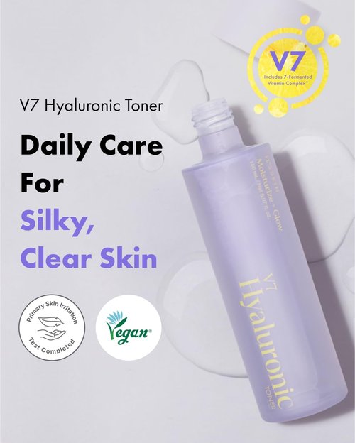 IT'S SKIN V7 Hyaluronic Toner - Hydrating Korean Toner with PHA & 7 Vitamins | 5.07 Fl Oz