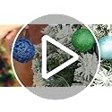 Christmas Ornaments Set - Shatterproof Holiday Tree Decorations in Dark Blue, Sky Blue & Silver, 100 Pack