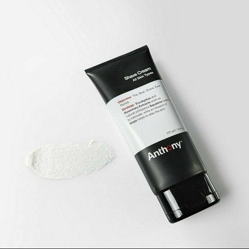 Anthony Shaving Cream for Sensitive Skin - Squalane & Eucalyptus | Soothes, Refreshes & Conditions - 6 Fl Oz