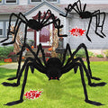 Halloween Giant Spider Decorations Outdoor 3 Pack - Realistic Spiders Props