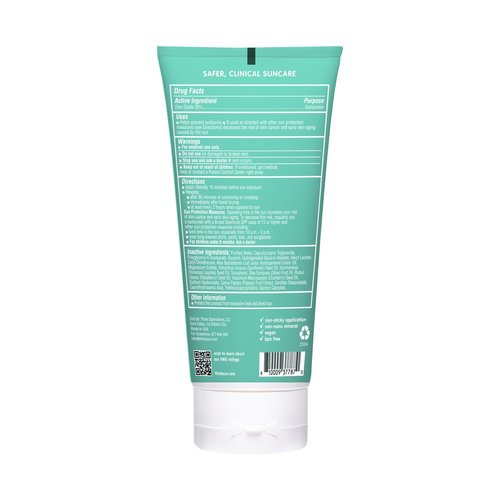 Thinkkids SPF 30 Mineral Sunscreen for Kids, Clear Zinc Oxide, 6 fl oz, Natural, Vegan, Reef Safe, Water Resistant Broad Spectrum UVA/UVB Sun Protection