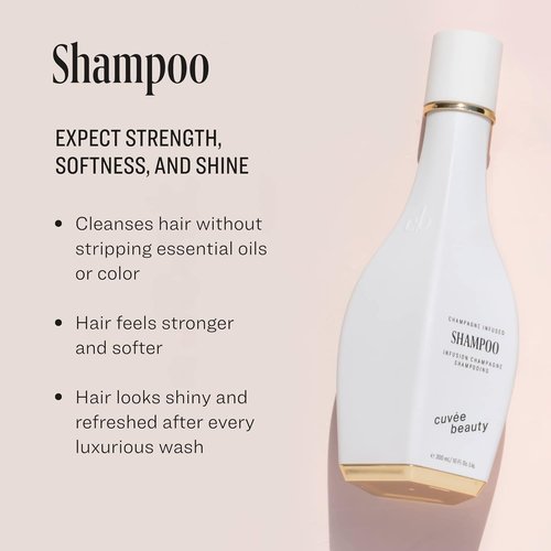 CUVÉE BEAUTY Cuvee Shampoo - 1.7 fl oz - Champagne-Infused Formula with Vitamin B & Panthenol - Color Safe