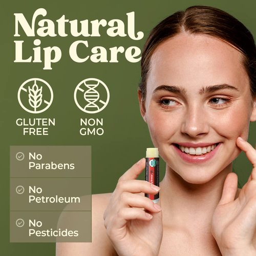 Earth's Daughter USDA Organic Lip Balm - 12-Pack of Fruit Flavors with Beeswax & Coconut Oil | Best Moisturizing Chapstick for Dry, Cracked Lips