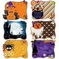 Halloween Placemats Set of 6 - Pumpkin Spider Ghost Table Mats - Halloween Variation