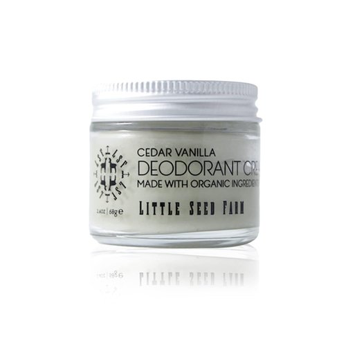 Little Seed Farm All-Natural Deodorant Cream - Cedar Vanilla, Aluminum-Free - 2.4oz | 68g