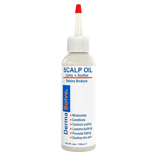 Dermasolve Scalp Oil - Flaky Scalp Relief for Psoriasis & Dandruff - 4 oz Dermatologist Approved