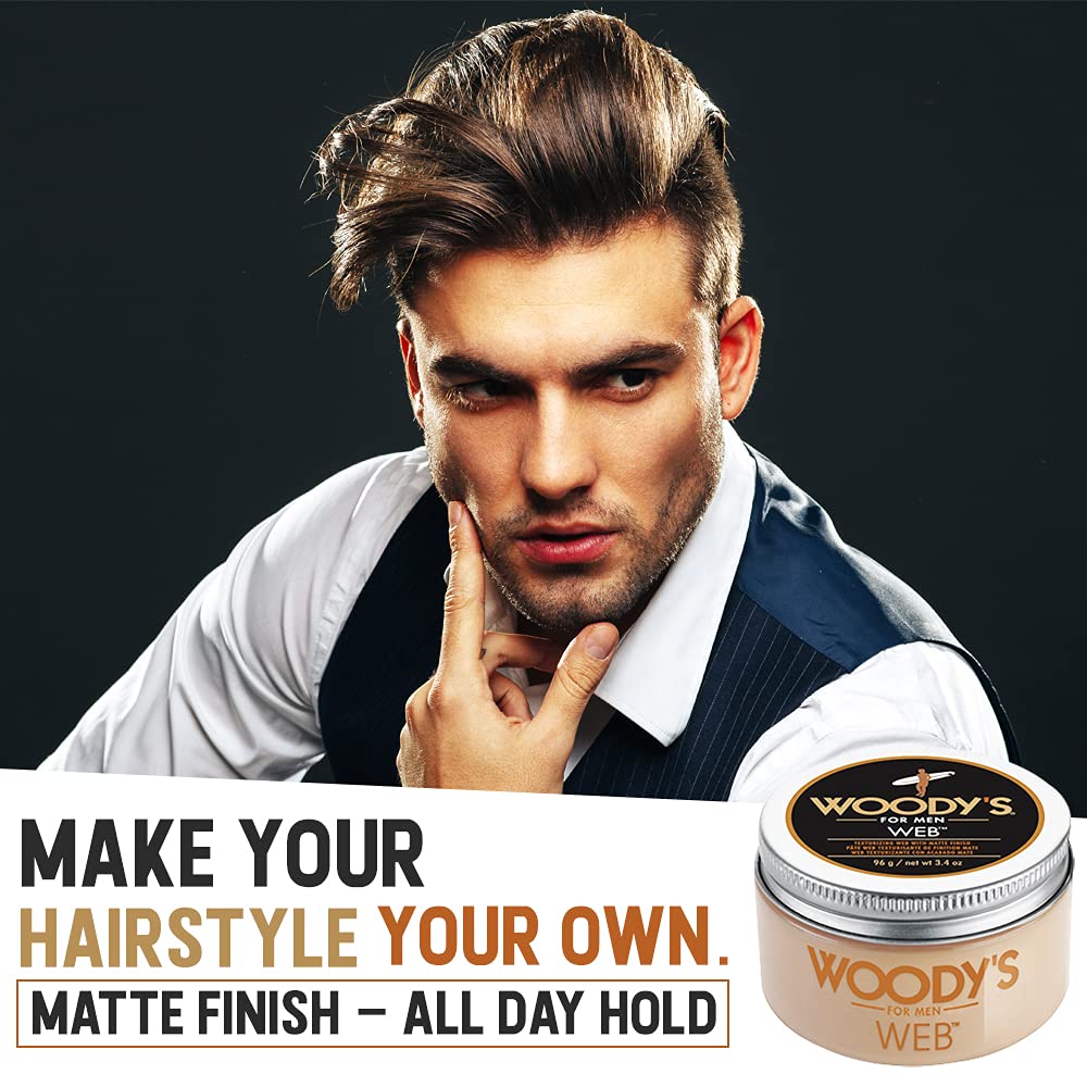 Woody's Quality Grooming | Men's Grooming Cream - 3.4 OZ for Smooth, Stylish Hair