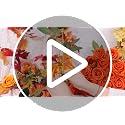 Artificial Orange Velvet Flowers Bouquet - 36 Pcs for Wedding & Decor - Variation of THIS listing