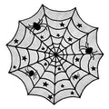 40 Inch Black Lace Spider Web Tablecloth Halloween Party Decor