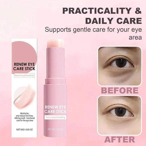 Skiennix Caffeine Eye Balm Stick - Hydrating Anti-Aging Treatment for Dark Circles & Puffiness | 0.35oz/10g