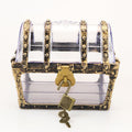 Vintage Pirate Treasure Chest with Lock and Key - Jewelry & Trinket Storage Box