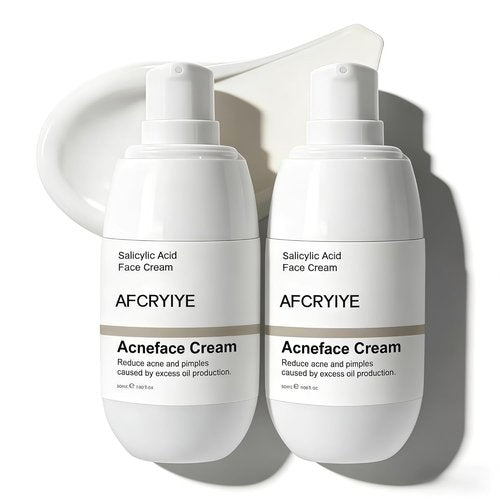 Salicylic Acid Acne Treatment Face Cream by [Brand Name] - Oil Control & Pore Refining, 50ml / 1.69oz (2 Pack)