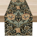William Morris 13x36 Inch Table Runner - Retro Ethnic Floral Boho Rustic Dining Decor - Variation of William Morris-14