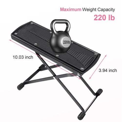 Subay Pedicure Foot Rest, 6 Heights Adjustable Foot Stand for Pedicure, Foldable Non-Slip Pedicure Stand for Easy At Home Pedicures, No More Bending or Stretching Pedicure Stool Tool for Home Foot Spa