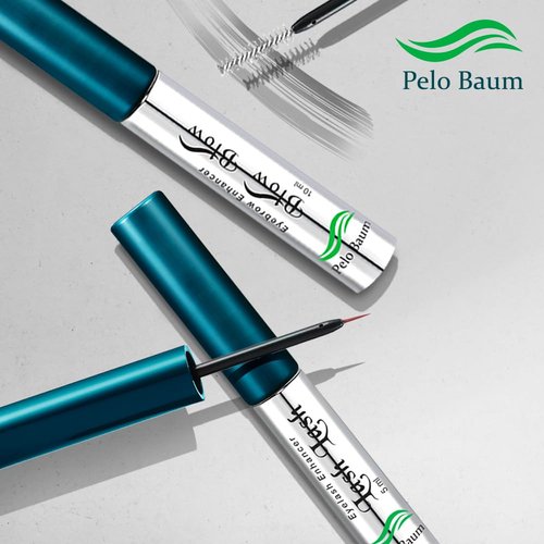 Pelo Baum Brow Brow Eyebrow Enhancer Serum with Peptides & Biotin for Thicker Fuller Looking Brows Nourishing Conditioner for Thin Sparse Eyebrows Men Women 0.34 Fl Oz
