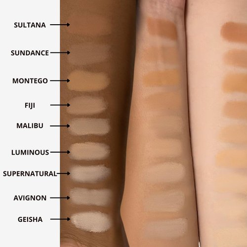 Honeybee Gardens Pressed Mineral Powder Foundation - Geisha Cool Shade, Adjustable Coverage, 7.5g