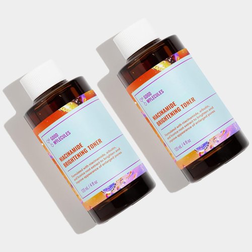 Good Molecules Niacinamide Brightening Toner Pack 2 – 120 ml / 4 fl oz Each | Facial Toner with Niacinamide & Arbutin for Even-Looking Skin