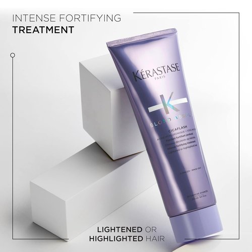 Kerastase Blond Absolu Ultra-Violet Purple Shampoo & Conditioner Set - Hydrates & Neutralizes Brassiness for Lightened Hair