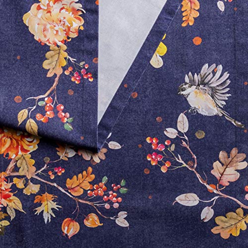 Kelim Infinity Table Runner - 100% Cotton, 14.5 x 36 Inches, Unique Watercolor Design - Variation 033