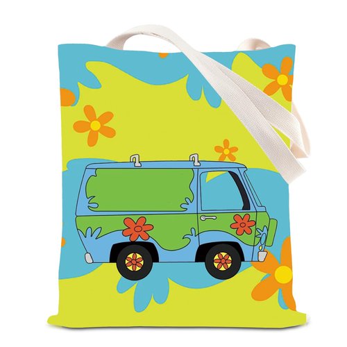 Cartoon Movie Shoulder Bag Machine Car Tote Bag Machine Gift Best Friend Gift Mystery Van Bag (Mystery van T)