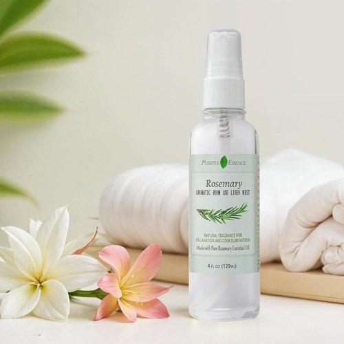 Rosemary | Natural Linen & Room Spray - 100% Pure Rosemary Essential Oil for Relaxing Home Fragrance (4.06 fl oz)