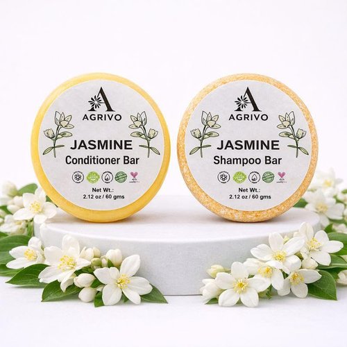 Skiennix Jasmine Shampoo & Conditioner Bar - Strengthen & Volumize All Hair Types | 2.12 oz Natural Ingredients