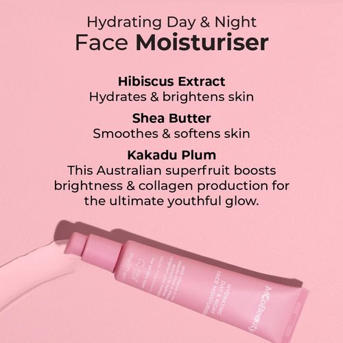 MCoBeauty - Hydrating Face Moisturizer - Plump, Firm & Brighten Skin - Hyaluronic Acid & Vitamin C - Vegan, Cruelty-Free
