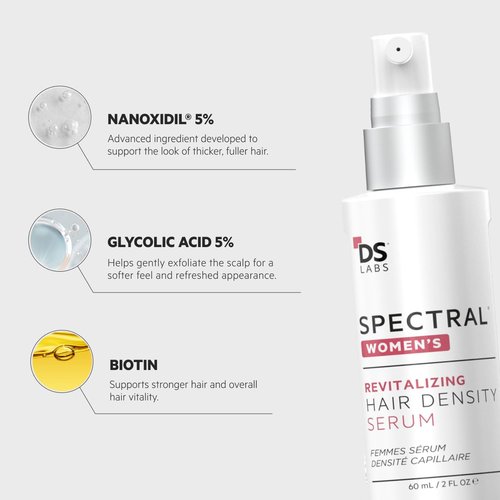 DS Labs Spectral Women's Hair Density Serum - Lightweight, Fast-Absorbing Formula for Thicker Hair | 60mL