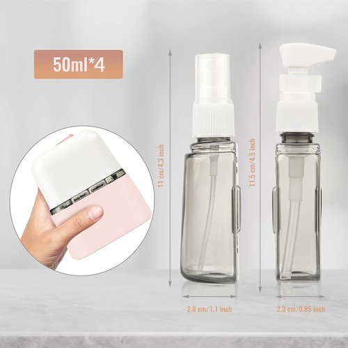 Bpluma Travel Bottles - Leak Proof Toiletry Containers | TSA Approved Kits with Labels
