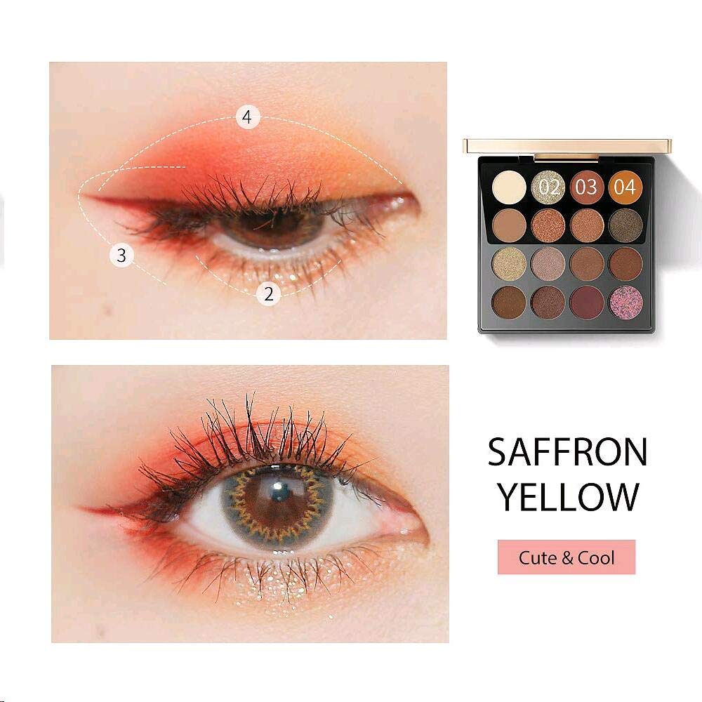 zeesea Egypt Eyeshadow Palette The British Museum Collection, Matte Shimmer Glitter Blendable High Pigmented 16 Shades Eye Makeup Palette (04# Cobra)