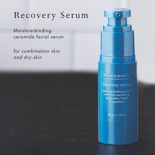 Bioelements Recovery Serum - Moisture-Binding Ceramide Facial Serum for Dry & Combination Skin - 1 fl oz - Vegan & Cruelty-Free