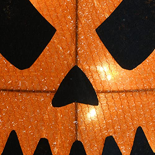 16-Inch Pre-Lit Jack-O-Lantern Halloween Decoration with LED Lights