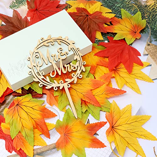 Artificial Maple Leaves Fall Decorations for Weddings Thanksgiving Autumn Party 200PCS