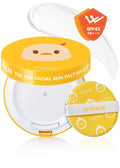 ATOPALM | Tok Tok Facial Sun Pact | Moisturizing SPF43 PA+++ Sunscreen | Compact for Dry & Sensitive Skin | 15g