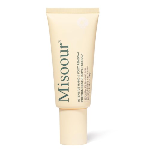 Misoour 25% Urea Hand Cream for Feet with 2% Salicylic Acid & 5% AHA+Aloe Vera, Urea Foot Cream for Dry Cracked Hands, Heels and Feet, Moisturizer and Repair for Rough Skin
