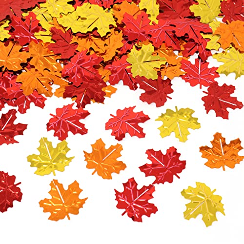 Fall Maple Leaf Confetti - Autumn Table Scatter for Weddings & Parties - 60g