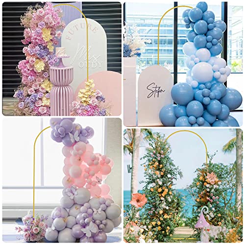 Gold Metal Wedding Arch Backdrop Stand 6.6x3.3ft Elegant Arched Frame - Variation of THIS listing