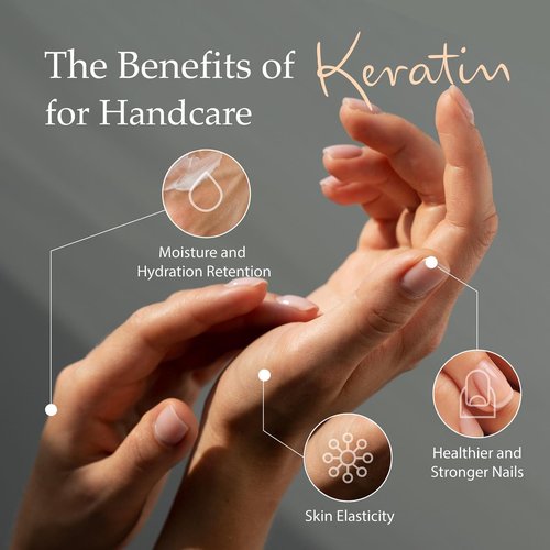 Bodipure Premium Hand Mask Keratin Gloves | Moisturizing Gloves for Dry Hands & Nail-Strengthening & Cuticle Softening | Spa Experience at Home | Chemical Free & For All Skin Types | 12 Pairs
