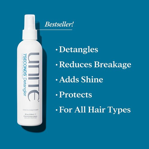 UNITE Hair 7SECONDS Detangler - Leave-In Conditioner Spray for Frizz Control & Heat Protection