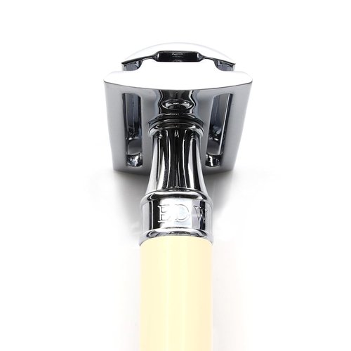 Edwin Jagger Classic Double Edge Safety Razor - Eco-Friendly & Reusable | Imitation Ivory Finish