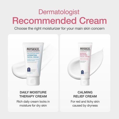 Physiogel Redness Reducing Cream – Ceramide Moisturizer for Dry, Sensitive & Redness-Prone Skin, Repairs Skin Barrier, Dermatologist-Tested, Fragrance-Free, Korean Skincare, 3.4 fl oz